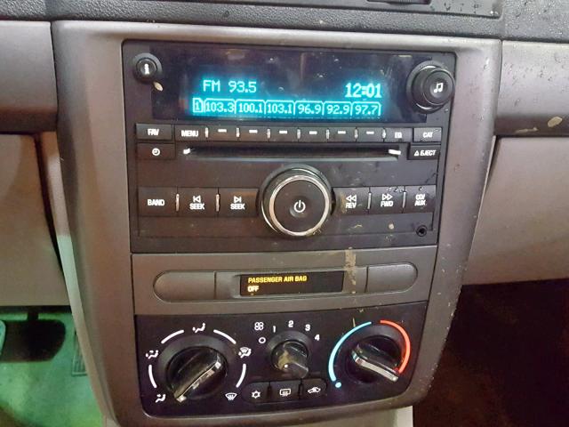 1G1AL58F187213116 - 2008 CHEVROLET COBALT LT BLUE photo 9