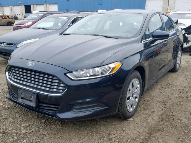 3FA6P0G73ER297643 - 2014 FORD FUSION S BLACK photo 2