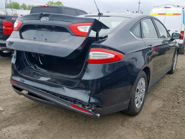 3FA6P0G73ER297643 - 2014 FORD FUSION S BLACK photo 4