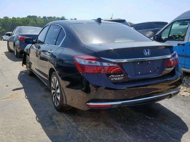 JHMCR6F51HC018606 - 2017 HONDA ACCORD HYB BLACK photo 3