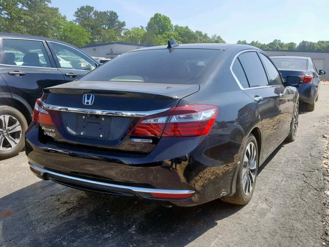 JHMCR6F51HC018606 - 2017 HONDA ACCORD HYB BLACK photo 4