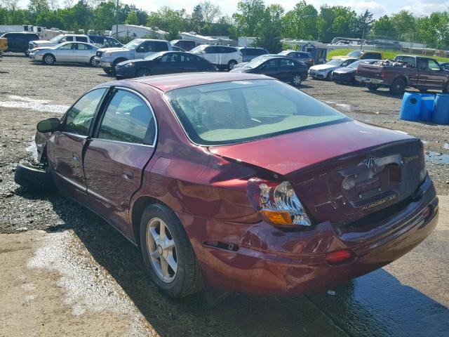 1G3GR62H814104045 - 2001 OLDSMOBILE AURORA MAROON photo 3