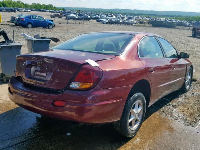 1G3GR62H814104045 - 2001 OLDSMOBILE AURORA MAROON photo 4