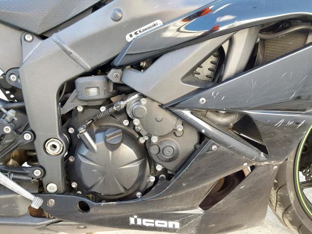 JKAZX4R149A010196 - 2009 KAWASAKI ZX600 R BLACK photo 7