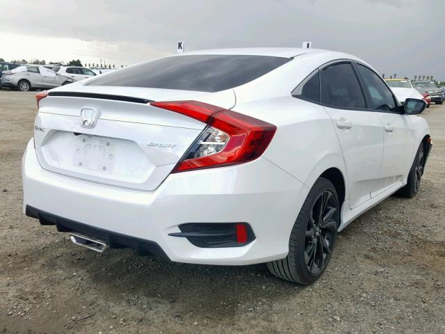 19XFC2F82KE205985 - 2019 HONDA CIVIC SPOR WHITE photo 4