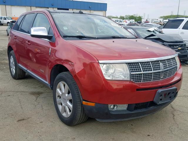 2LMDU68C88BJ40749 - 2008 LINCOLN MKX RED photo 1