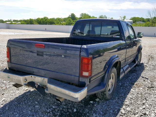 1B7GL23Y9RS543738 - 1994 DODGE DAKOTA BLUE photo 4