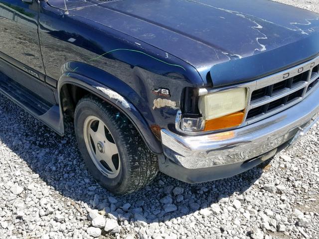 1B7GL23Y9RS543738 - 1994 DODGE DAKOTA BLUE photo 9