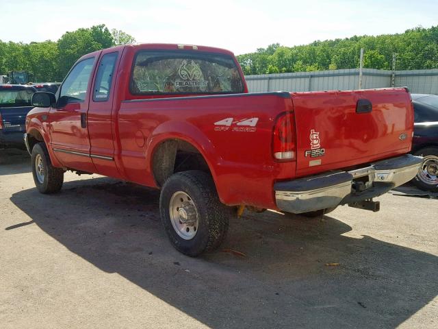 1FTSX31S2XED89162 - 1999 FORD F350 SRW S RED photo 3