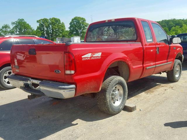1FTSX31S2XED89162 - 1999 FORD F350 SRW S RED photo 4