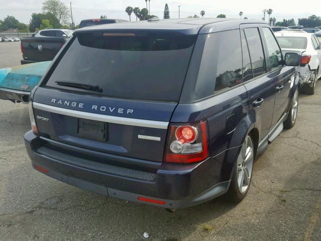 SALSK2D40DA805159 - 2013 LAND ROVER RANGE ROVE BLUE photo 4