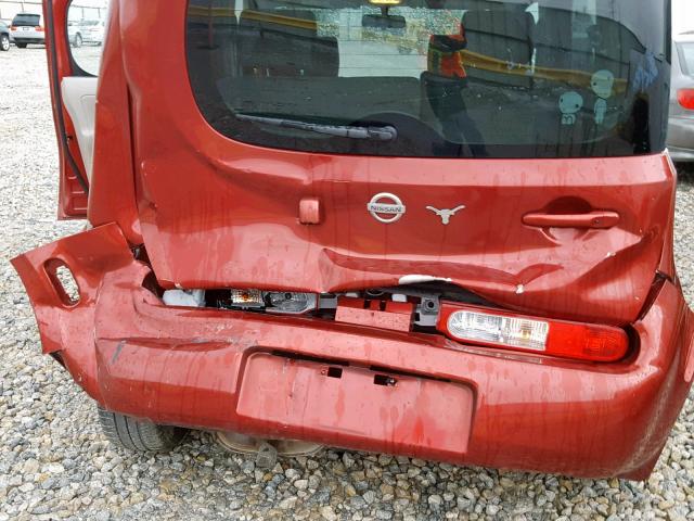 JN8AZ2KR8CT253396 - 2012 NISSAN CUBE BASE RED photo 9