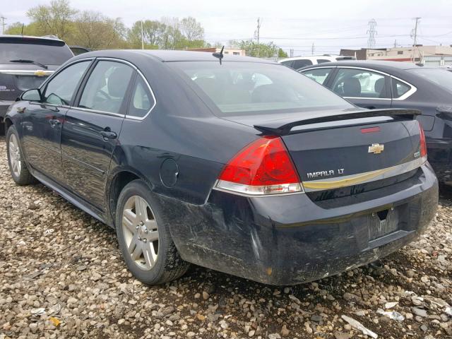 2G1WG5EK1B1244186 - 2011 CHEVROLET IMPALA LT BLACK photo 3