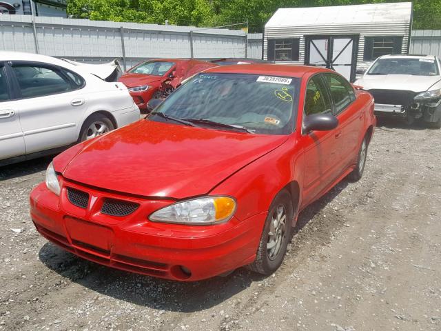 1G2NF52E53C100712 - 2003 PONTIAC GRAND AM S RED photo 2