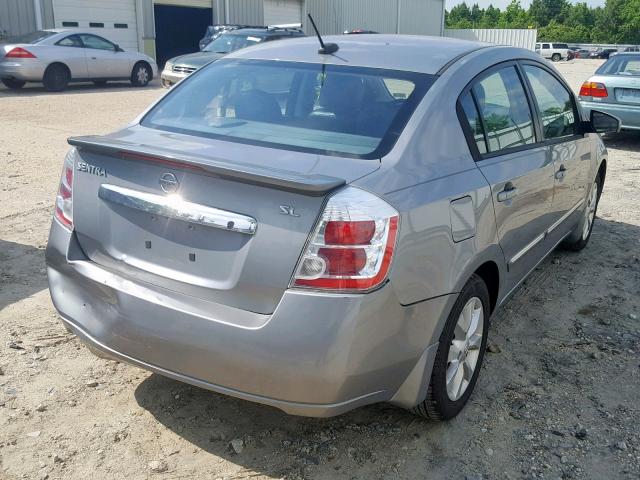 3N1AB6AP6BL732347 - 2011 NISSAN SENTRA 2.0 GRAY photo 4