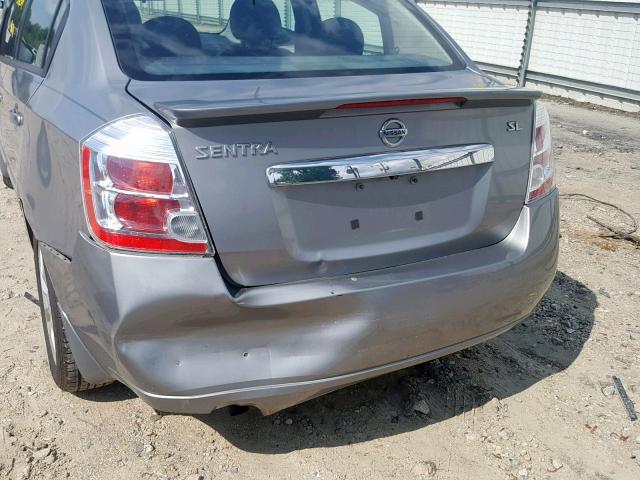 3N1AB6AP6BL732347 - 2011 NISSAN SENTRA 2.0 GRAY photo 9