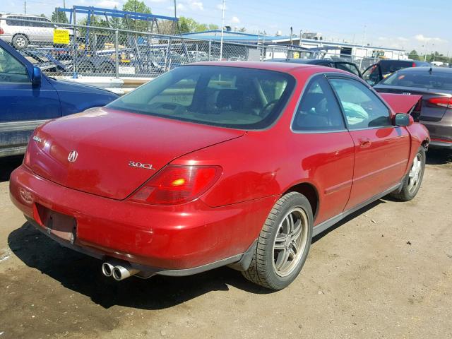 19UYA2250VL018350 - 1997 ACURA 3.0CL RED photo 4