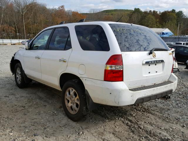 2HNYD18612H529388 - 2002 ACURA MDX TOURIN WHITE photo 3