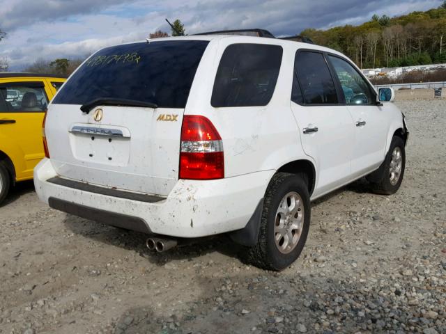 2HNYD18612H529388 - 2002 ACURA MDX TOURIN WHITE photo 4