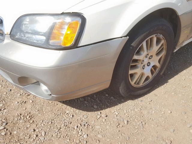 4S3BH896117647314 - 2001 SUBARU LEGACY OUT CREAM photo 9