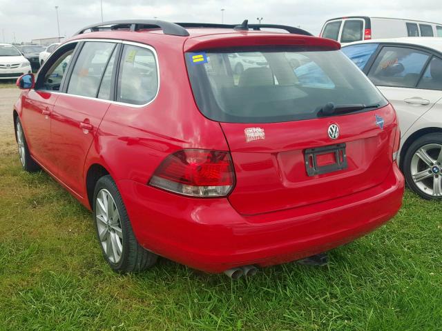 3VWML7AJXEM614600 - 2014 VOLKSWAGEN JETTA TDI RED photo 3