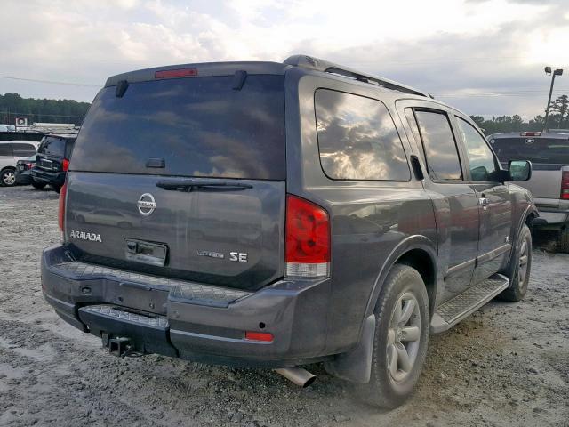 5N1BA08D59N603714 - 2009 NISSAN ARMADA SE GRAY photo 4