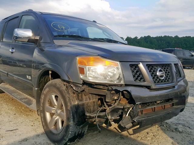 5N1BA08D59N603714 - 2009 NISSAN ARMADA SE GRAY photo 9