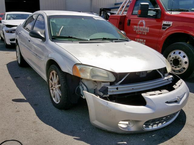 1C3EL46U41N511119 - 2001 CHRYSLER SEBRING LX SILVER photo 1