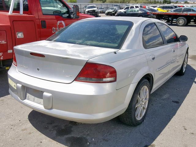 1C3EL46U41N511119 - 2001 CHRYSLER SEBRING LX SILVER photo 4