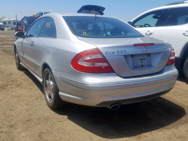 WDBTJ75JX3F059996 - 2003 MERCEDES-BENZ CLK 500 SILVER photo 3