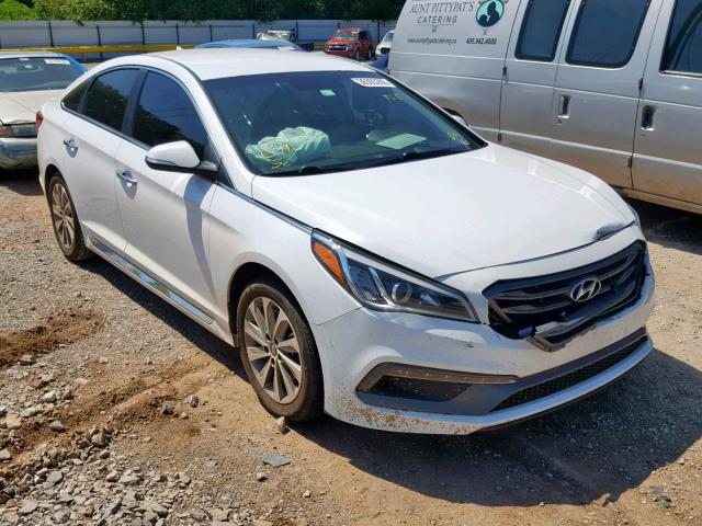 5NPE34AF7FH043141 - 2015 HYUNDAI SONATA SPO WHITE photo 1