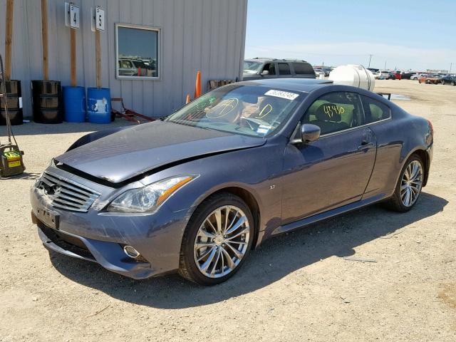 JN1CV6EL9EM132598 - 2014 INFINITI Q60 JOURNE BLUE photo 2