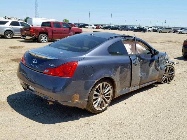 JN1CV6EL9EM132598 - 2014 INFINITI Q60 JOURNE BLUE photo 4