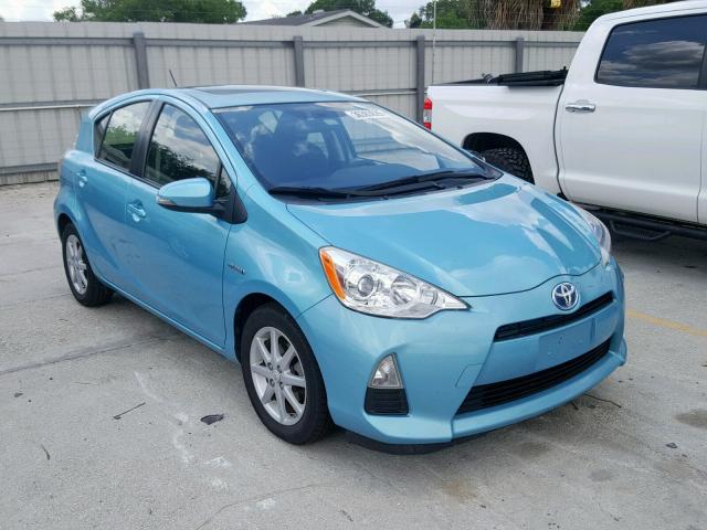 JTDKDTB36D1048379 - 2013 TOYOTA PRIUS C TEAL photo 1