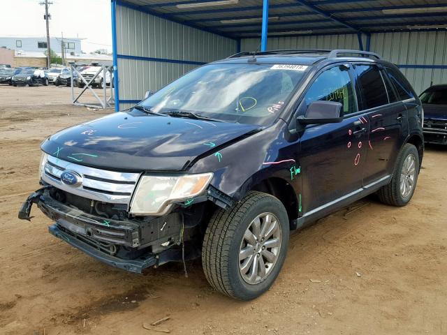 2FMDK38C57BB21218 - 2007 FORD EDGE SEL PURPLE photo 2