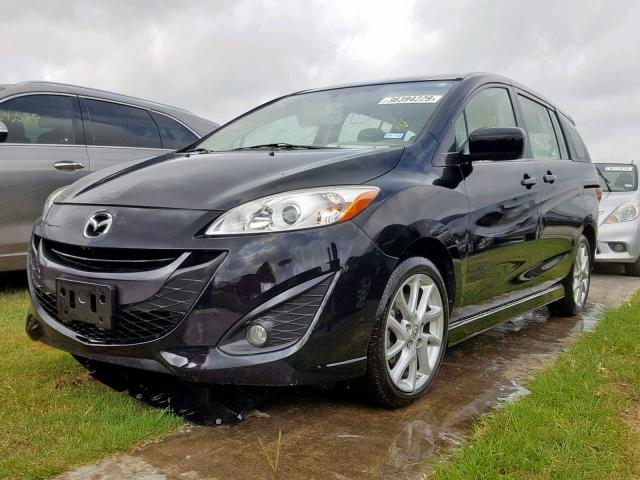 JM1CW2DL3C0137854 - 2012 MAZDA 5 BLACK photo 2