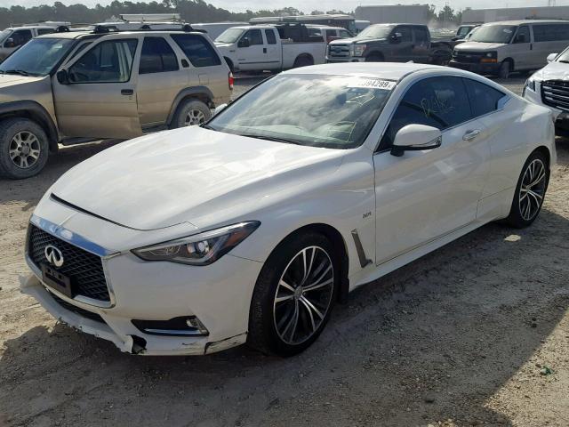 JN1CV7EK2HM110881 - 2017 INFINITI Q60 BASE WHITE photo 2