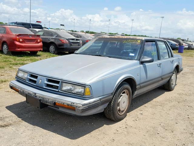 1G3HY54C9MH310359 - 1991 OLDSMOBILE 88 ROYALE BLUE photo 2