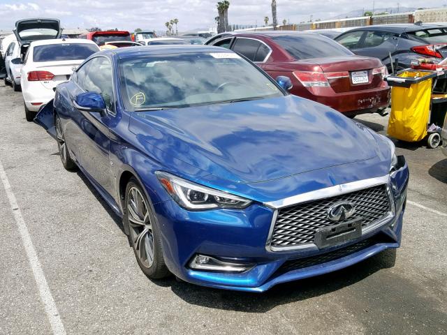 JN1EV7EKXJM341851 - 2018 INFINITI Q60 LUXE 3 BLUE photo 1