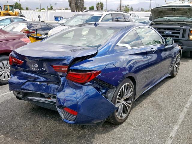 JN1EV7EKXJM341851 - 2018 INFINITI Q60 LUXE 3 BLUE photo 4