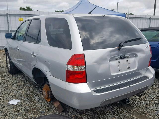 2HNYD18222H547122 - 2002 ACURA MDX SILVER photo 3