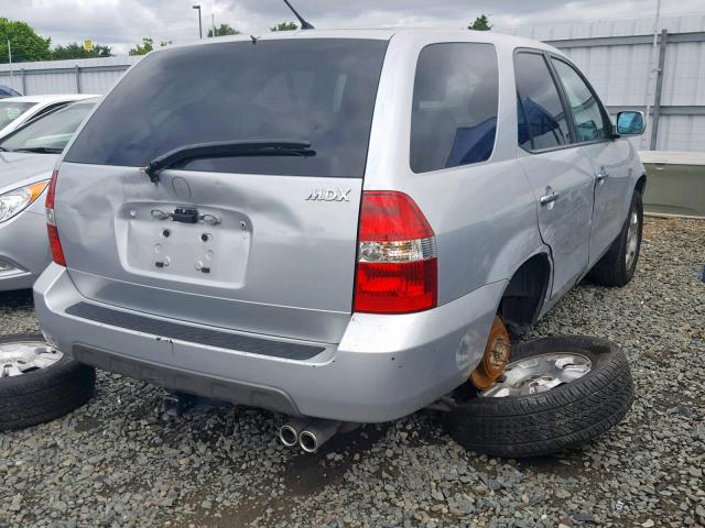 2HNYD18222H547122 - 2002 ACURA MDX SILVER photo 4