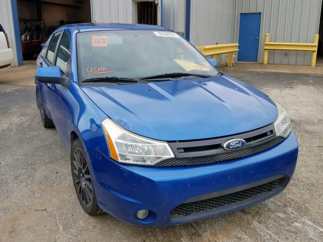 1FAHP3GN9AW197157 - 2010 FORD FOCUS SES BLUE photo 1