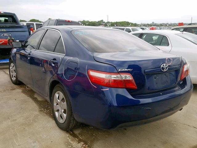 JTNBE46K573029752 - 2007 TOYOTA CAMRY NEW BLUE photo 3