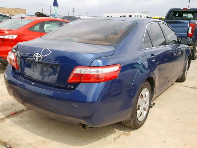 JTNBE46K573029752 - 2007 TOYOTA CAMRY NEW BLUE photo 4