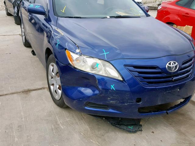 JTNBE46K573029752 - 2007 TOYOTA CAMRY NEW BLUE photo 9