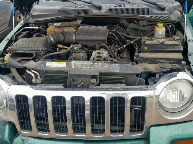 1J4GL58K93W696040 - 2003 JEEP LIBERTY LI GREEN photo 7