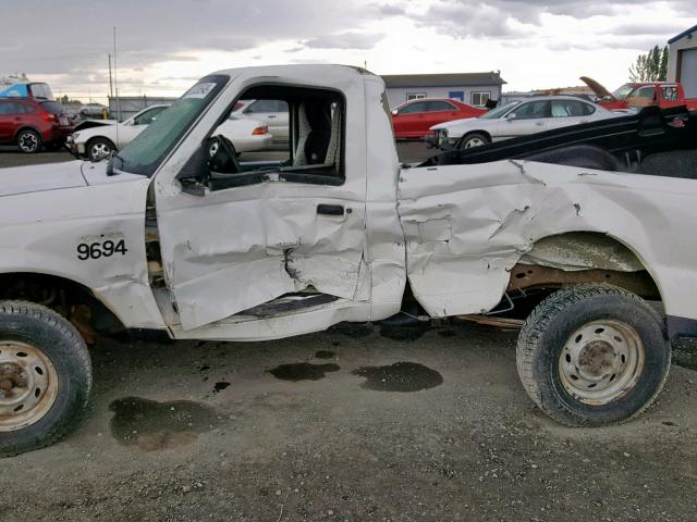 1FTYR10D75PA32606 - 2005 FORD RANGER WHITE photo 9