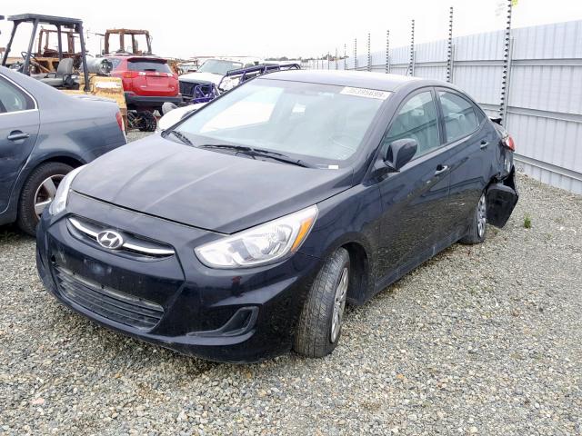 KMHCT4AE0GU095793 - 2016 HYUNDAI ACCENT SE BLACK photo 2