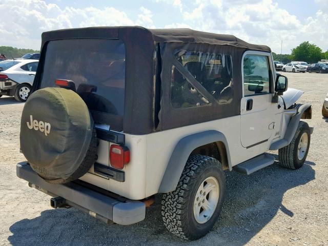 1J4FA49S94P794751 - 2004 JEEP WRANGLER / SILVER photo 4